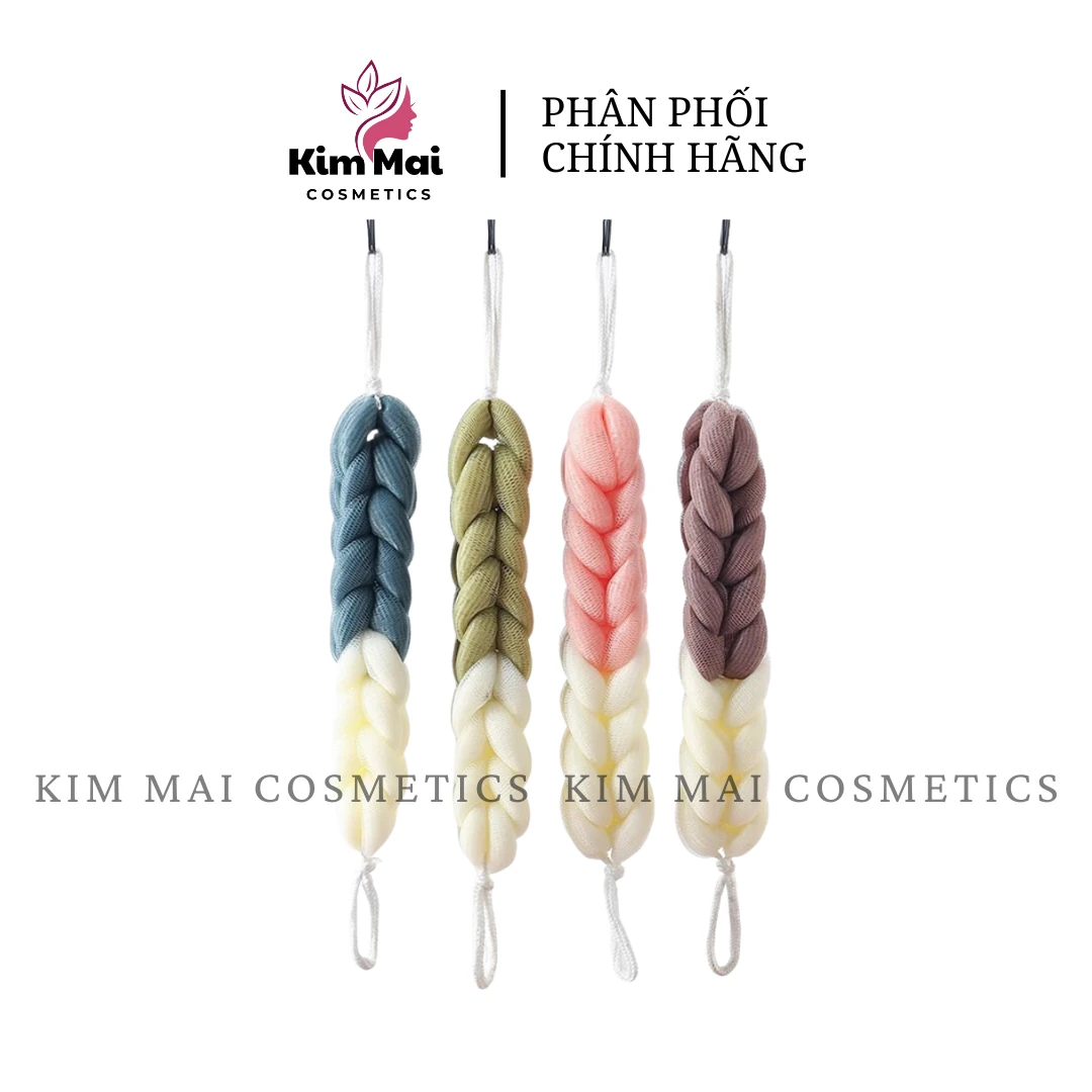 Bông Tắm Dài Tạo Bọt Có Dây Treo Siêu Mềm Tẩy Tế Bào Chết