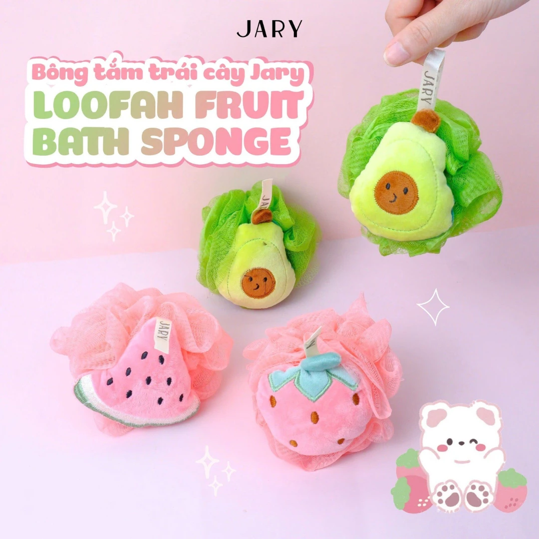 BÔNG TẮM TRÁI CÂY JARY LOOFAH BATH SPONGE - Giao màu ngẫu nhiên 2 BÔNG TẮM TRÁI CÂY JARY LOOFAH BATH SPONGE - Giao màu ngẫu nhiên - Ảnh 2