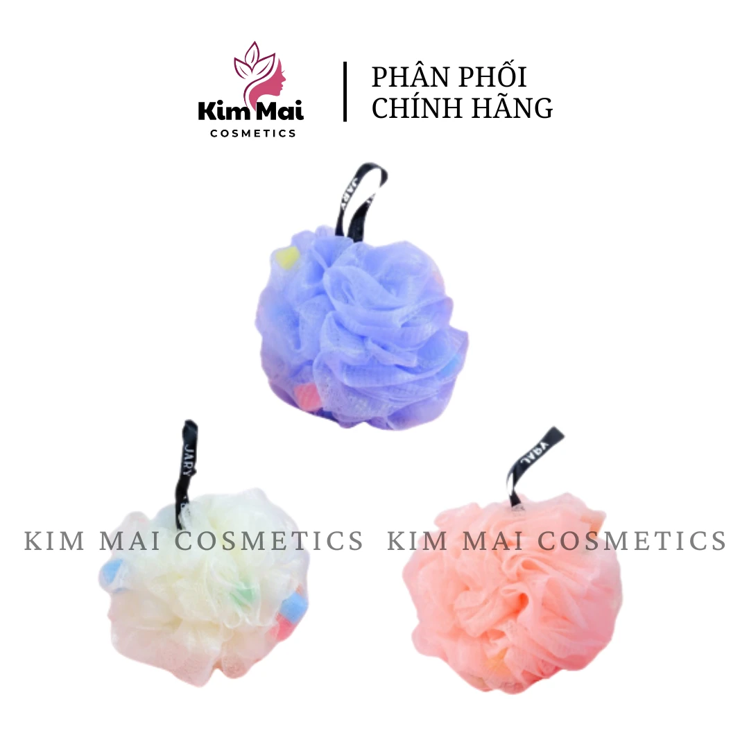 BÔNG TẮM XƠ MƯỚP CÓ MÚT JARY LOOFAH SPONGE 50G - Giao màu ngẫu nhiên