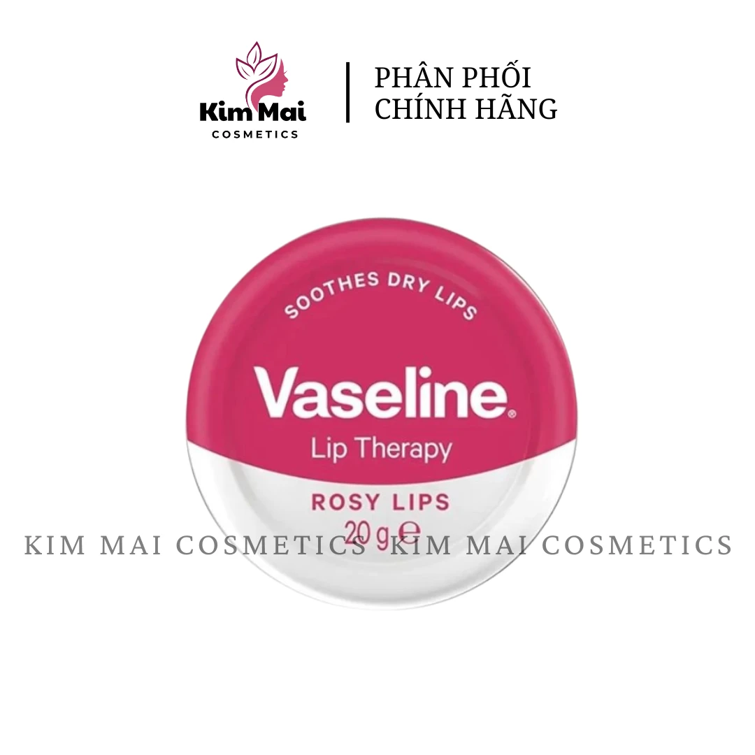 Son dưỡng hồng môi hộp thiếc hương hoa hồng Vaseline Lip Therapy Rosy Lips (20g)