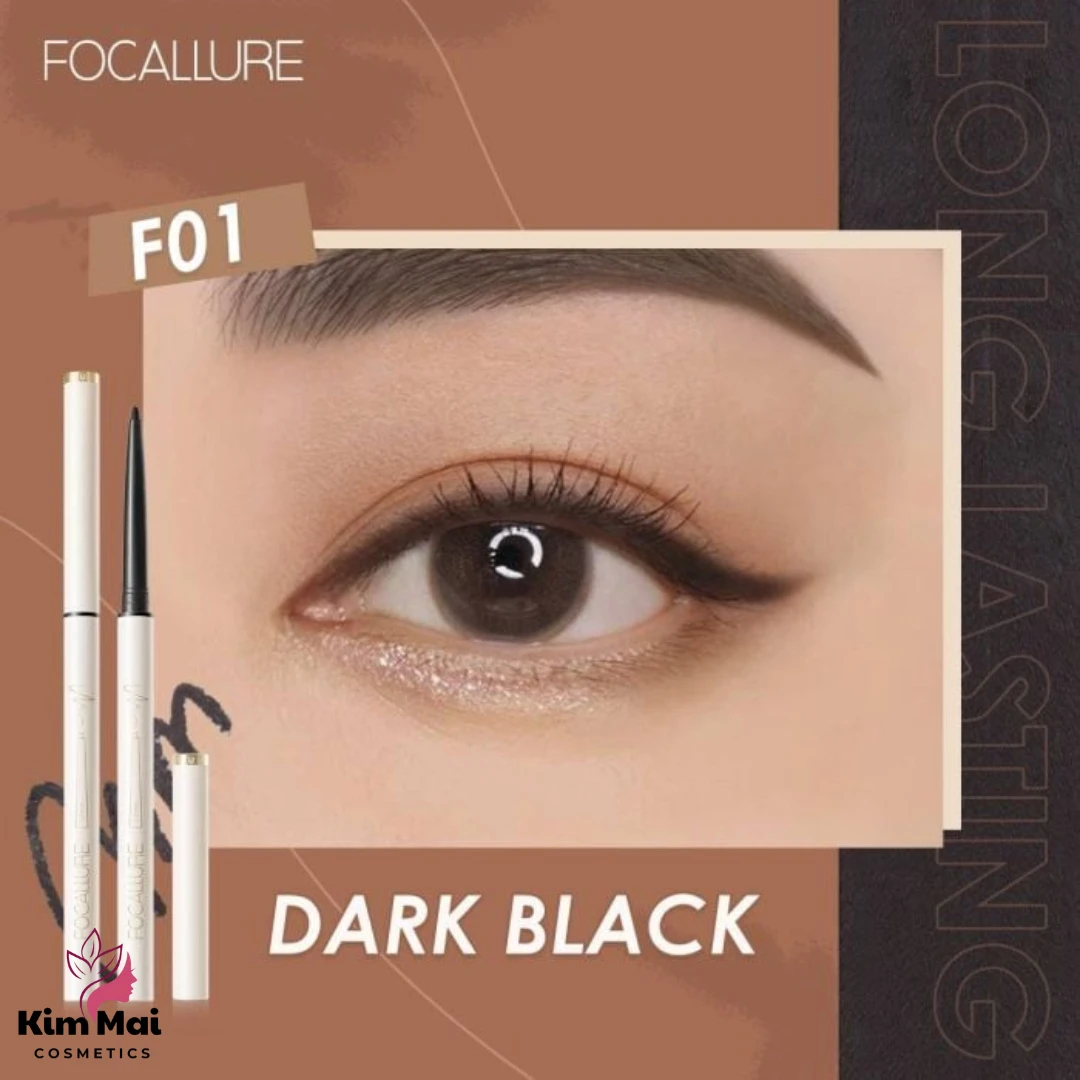 Bút Kẻ Mắt Dạng Gel Lâu Trôi Focallure FA243 #F01 Màu Đen 2 Bút Kẻ Mắt Dạng Gel Lâu Trôi Focallure FA243 #F01 Màu Đen - Ảnh 2