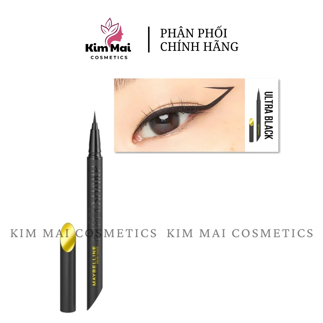 Bút Kẻ Mắt Nước Maybelline Sắc Mảnh BK1 Đen Sắc Sảo 0.4g MBL KE MAT HYPER SHARP LASER