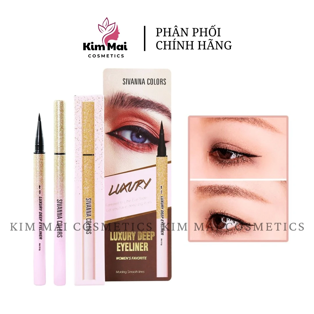 Bút kẻ mắt Sivanna Colors Luxury Deep Eyeliner ES8008