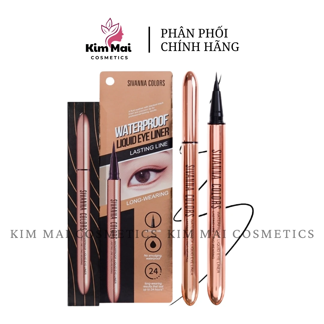 Kẻ mắt nước Sivanna Colors Waterproof Liquid Eye Liner Lasting Liner HF9031