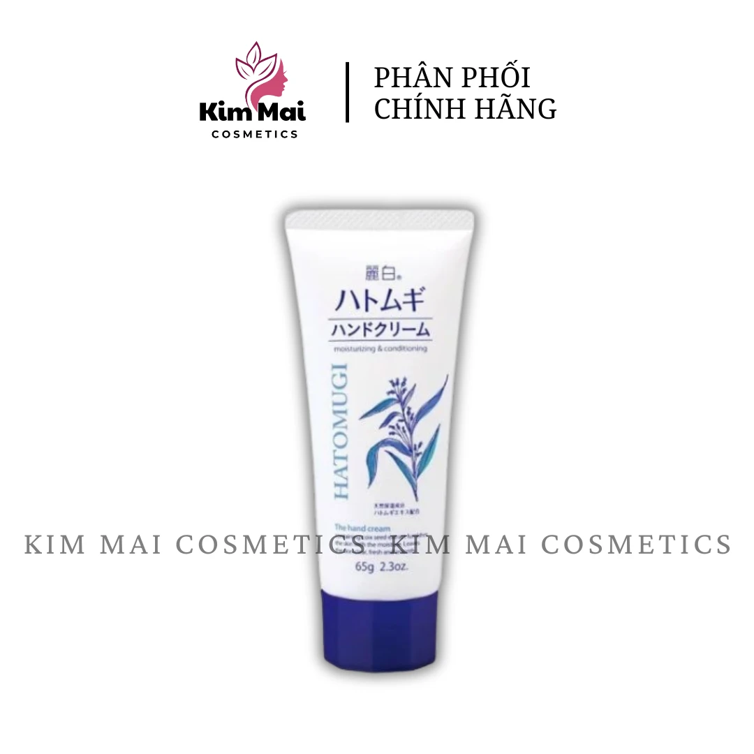Kem dưỡng da tay mềm mịn Hatomugi Moisturizing & Conditioning The Hand Cream 65g
