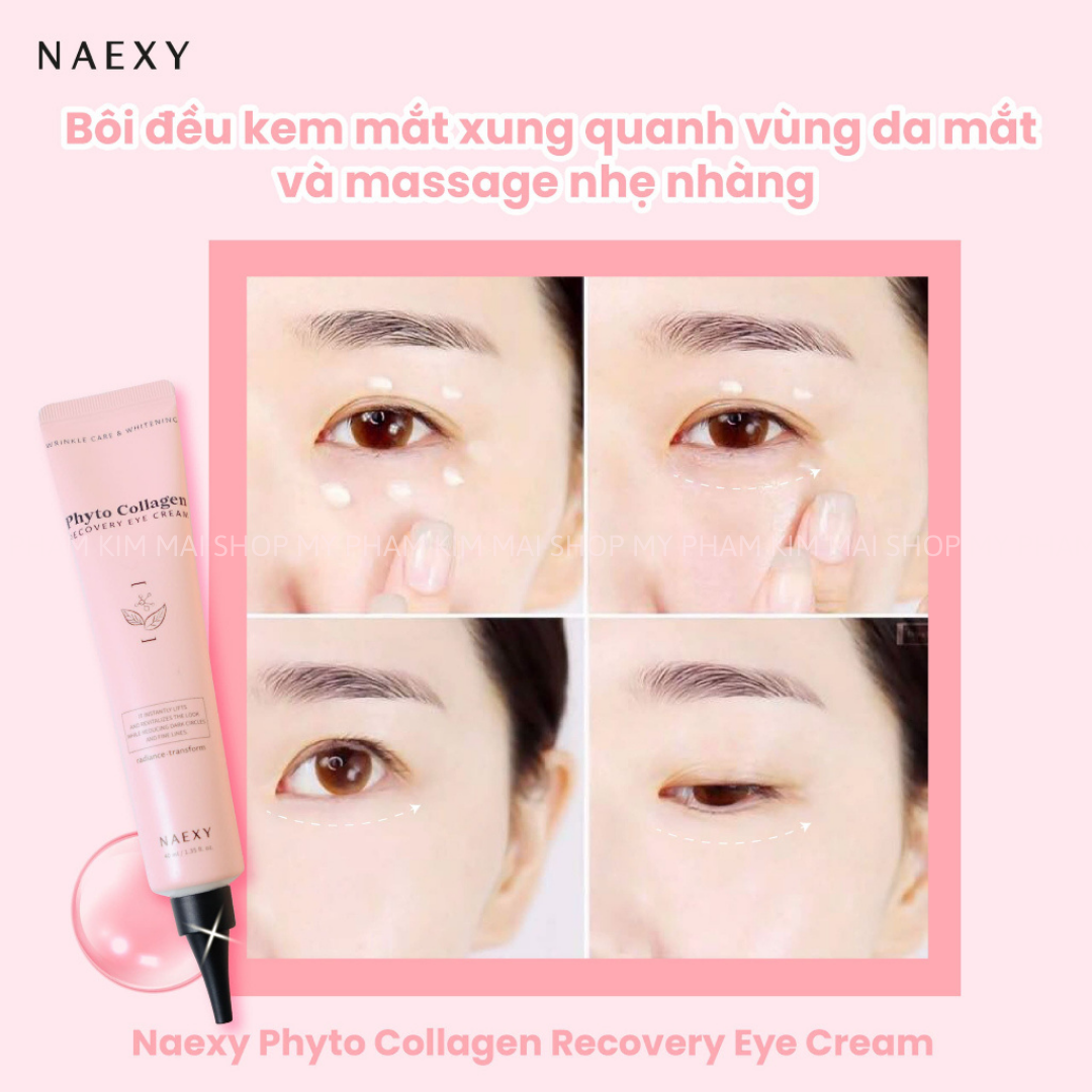 Kem Dưỡng Mắt Naexy Recovery Eye Cream Hàn Quốc 40ml 18 Kem Dưỡng Mắt Collagen Naexy Phyto Collagen Recovery Eye Cream Hàn Quốc 40ml