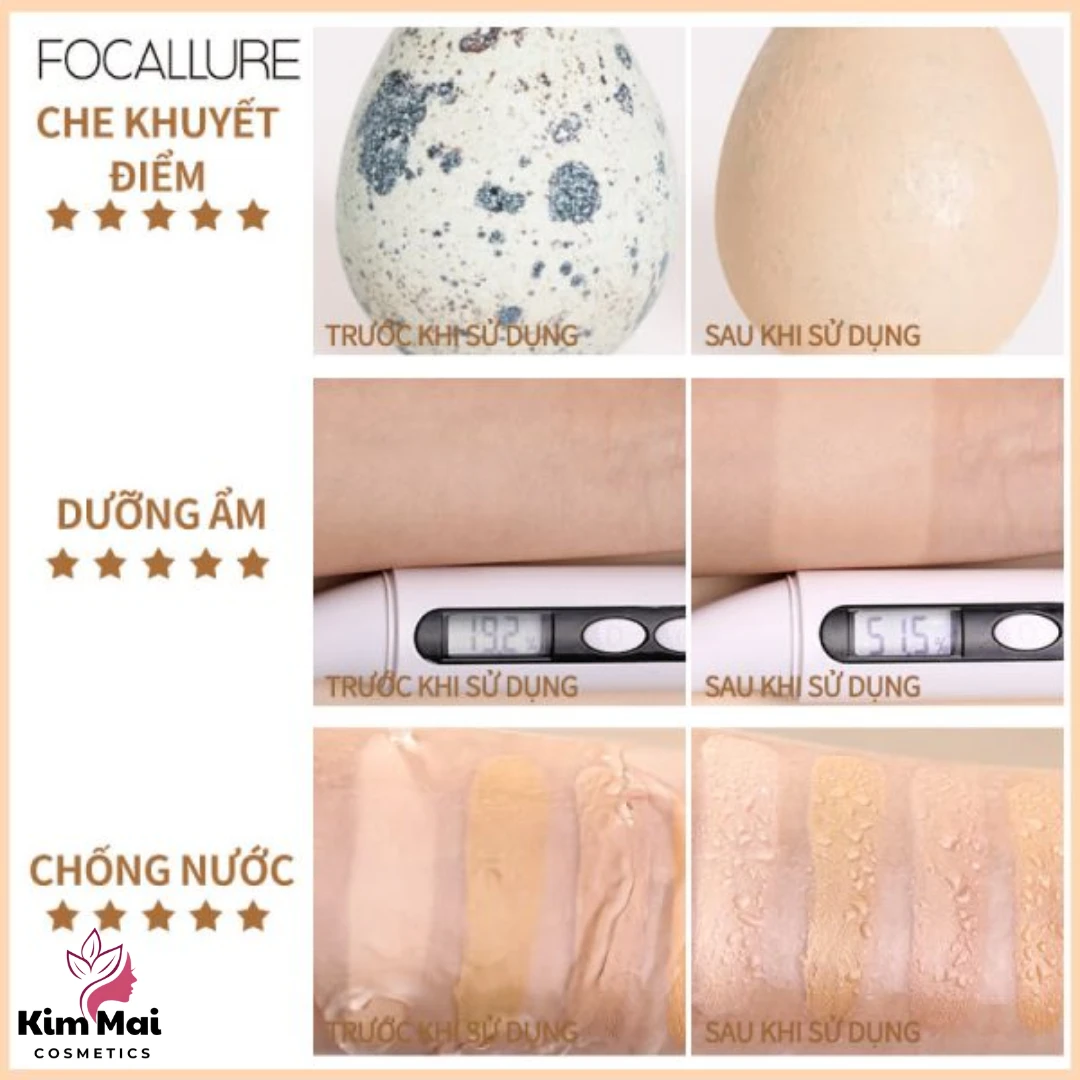Cushion Focallure Covermax Longlasting Cushion Foundation FA162 - Tone Sáng 2 Cushion Focallure Covermax Longlasting Cushion Foundation FA162 - Tone Sáng - Ảnh 2