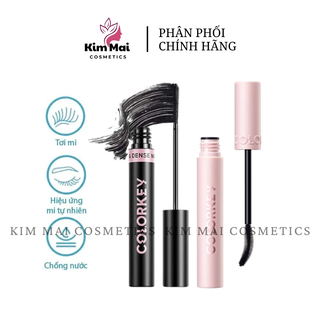 Mascara lâu trôi Colorkey Hỗ Trợ Giúp Mi Dài Và Tơi, Nhanh Khô, Không Lem Trôi 4.5g