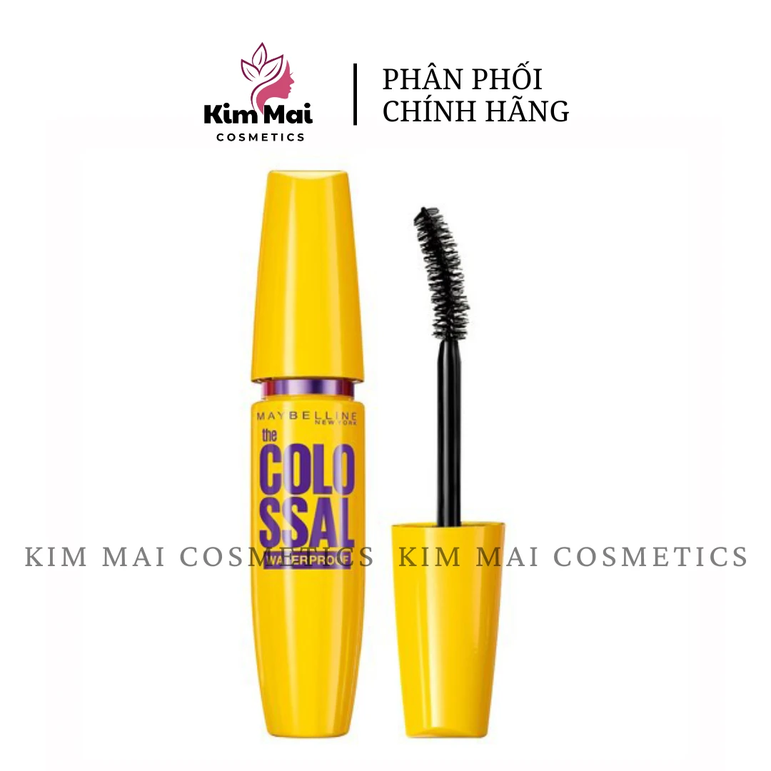 Mascara Maybeline Vàng Colo Ssal Dưỡng Dài Mi, Cong Không Lem, Không Thấm Nước 8ML