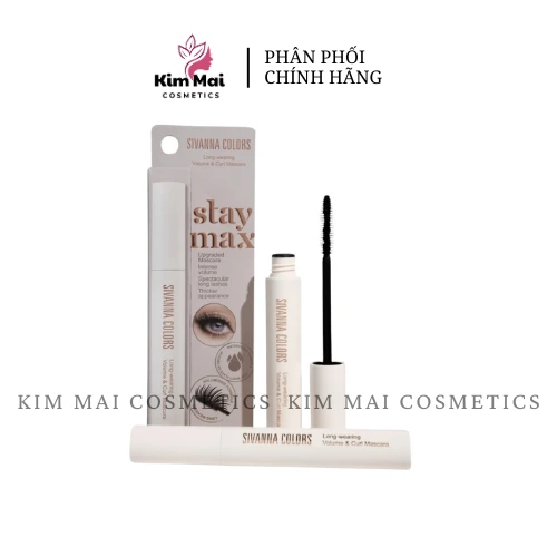 Mascara Sivanna Colors Stay Max dài và dày mi, chống nước, lâu trôi HF214