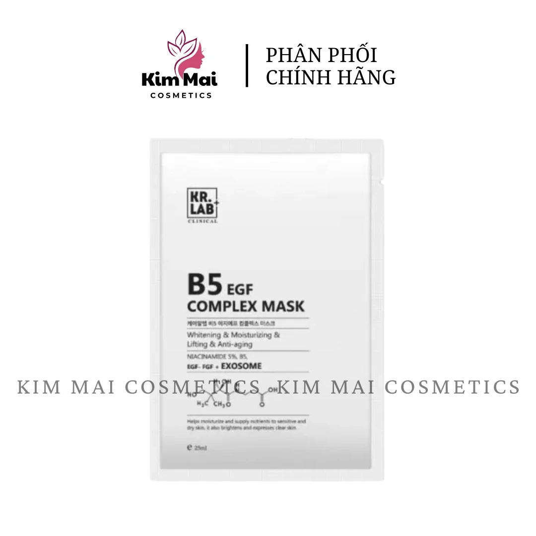 ( Set 10 Miếng ) Mặt Nạ Cấp Ẩm Phục Hồi Da B5 EGF Complex Mask Kr.Lab