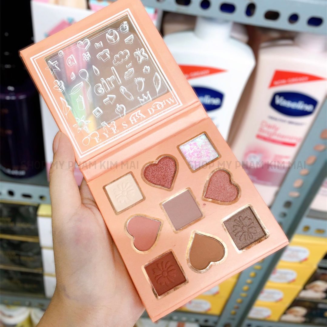 PHẤN MẮT CDE CÔ GÁI XANH - CAM 9 Ô NỘI ĐỊA TRUNG 3 phan mat cde my pham kim mai 13