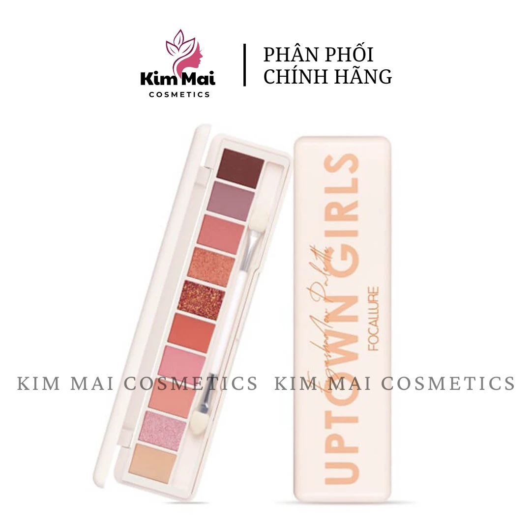 Bảng Phấn Mắt Focallure FA158 10 Ô Màu Kèm Cọ 2 Đầu Và Gương
