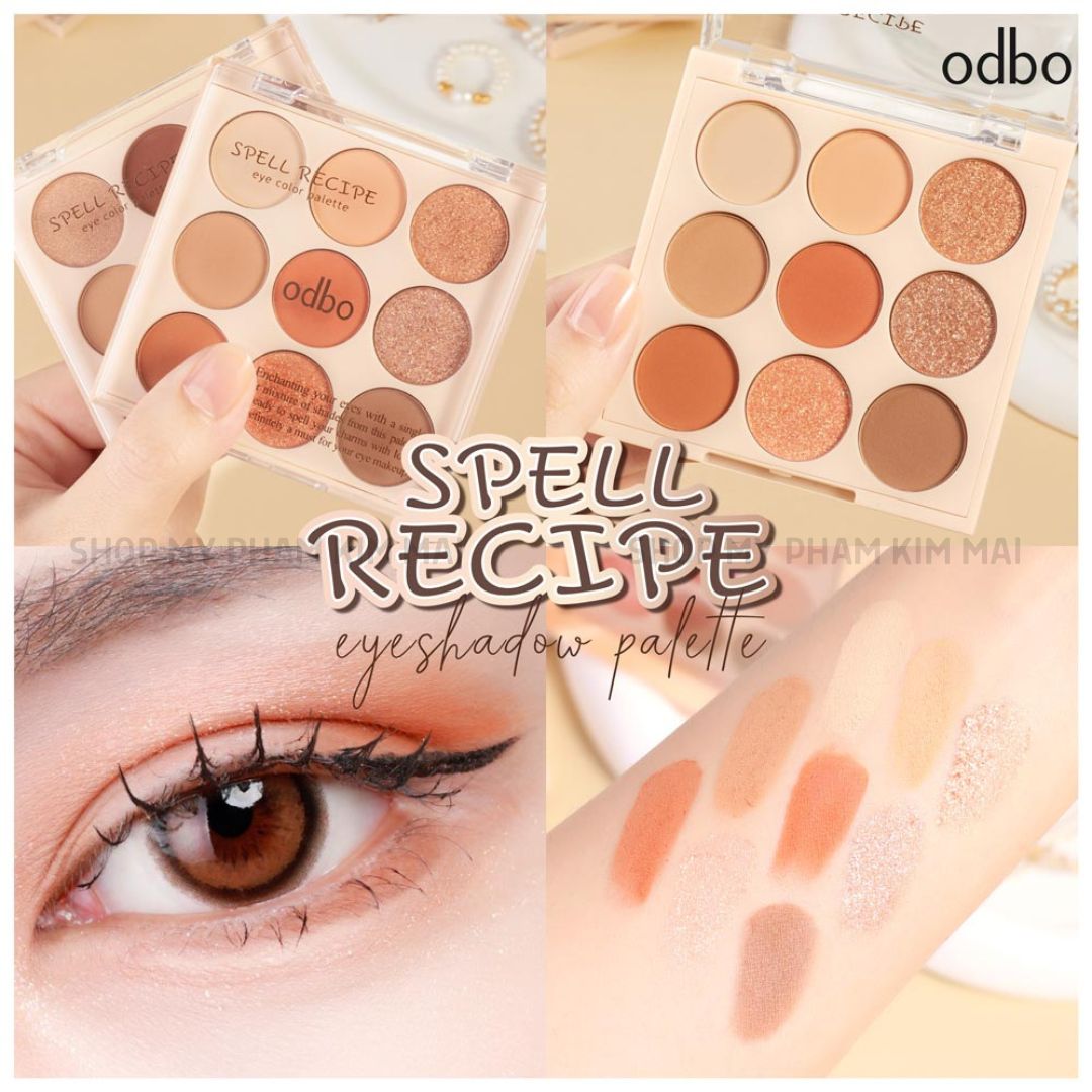 BẢNG PHẤN MẮT 9Ô ODBO SPELL RECIPE EYE COLOR PALETTE OD2005 14 phan mat od2005 my pham kim mai 1