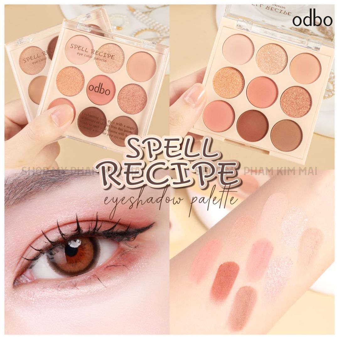 BẢNG PHẤN MẮT 9Ô ODBO SPELL RECIPE EYE COLOR PALETTE OD2005 15 phan mat od2005 my pham kim mai 3