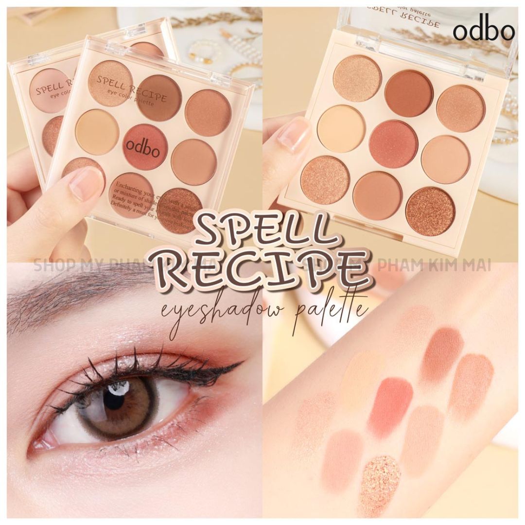 BẢNG PHẤN MẮT 9Ô ODBO SPELL RECIPE EYE COLOR PALETTE OD2005 16 phan mat od2005 my pham kim mai 6