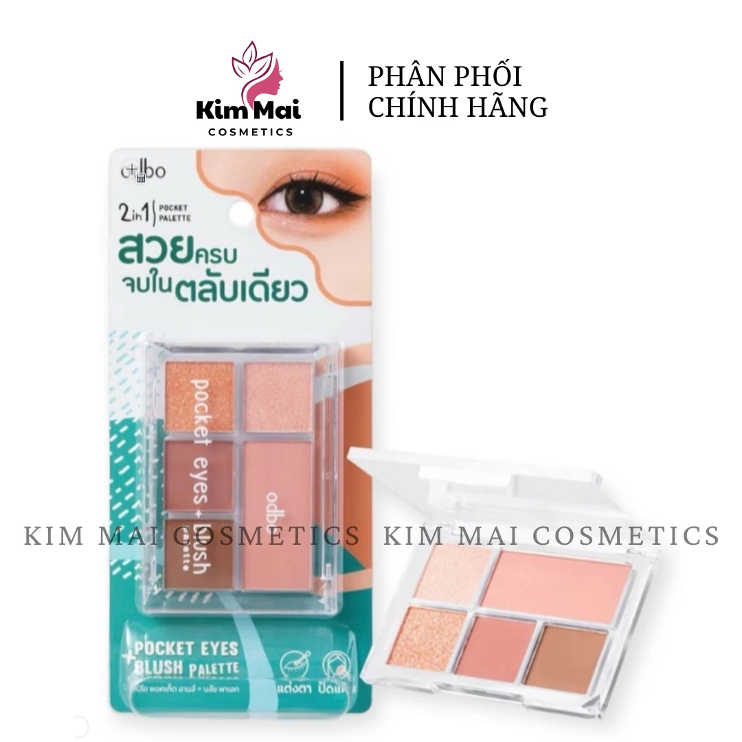 Phấn Mắt Và Má Hồng Odbo Pocket Eyes + Blush Palette 6g ODS03.