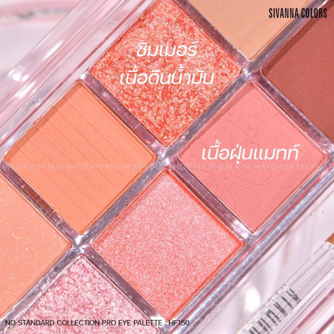 Phấn Mắt Thái Lan Sivanna Colors No Standard 10 Ô HF156 10 Phấn Mắt Thái Lan Sivanna Colors No Standard 10 Ô HF156