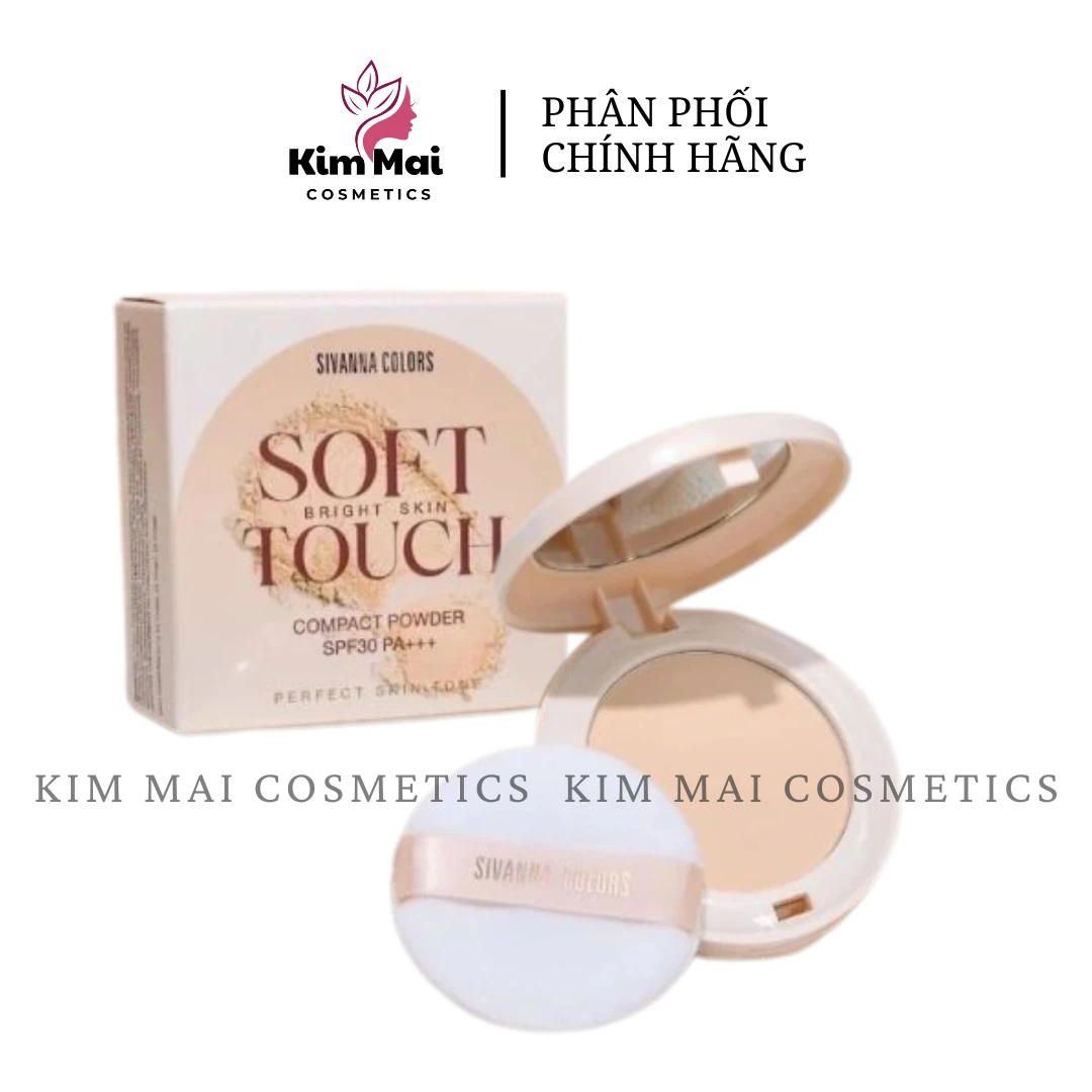 Phấn Phủ Sivanna Colors Soft Touch Bright Skin HF1022