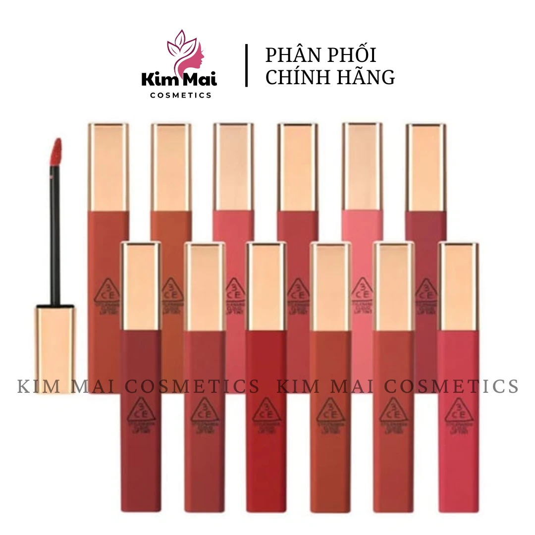 Son Kem Lì 3CE Mịn Nhẹ Như Mây 3CE Cloud Lip Tint 4g | Official Store Lip Make Up Cosmetic