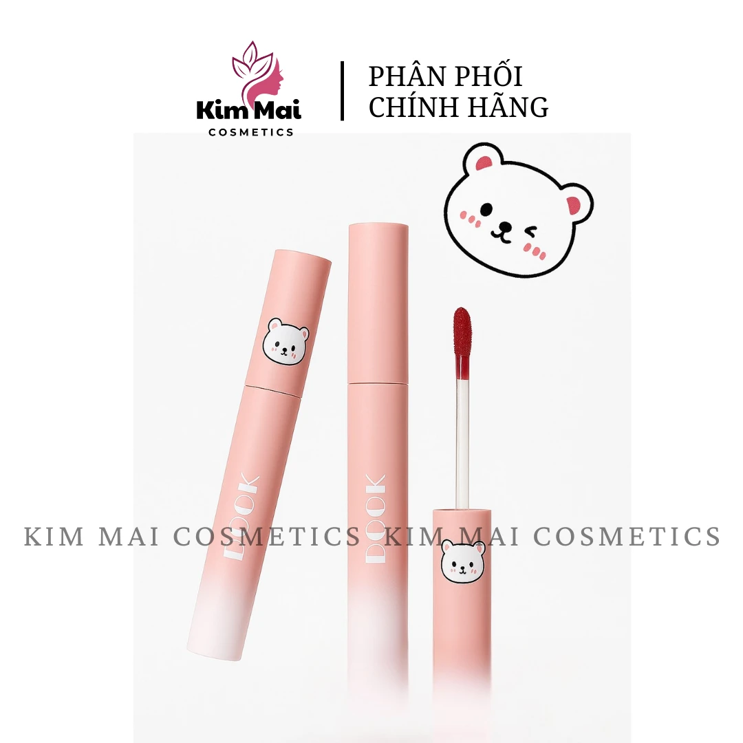 Son Kem Lì Dook Gấu Hồng DK2103