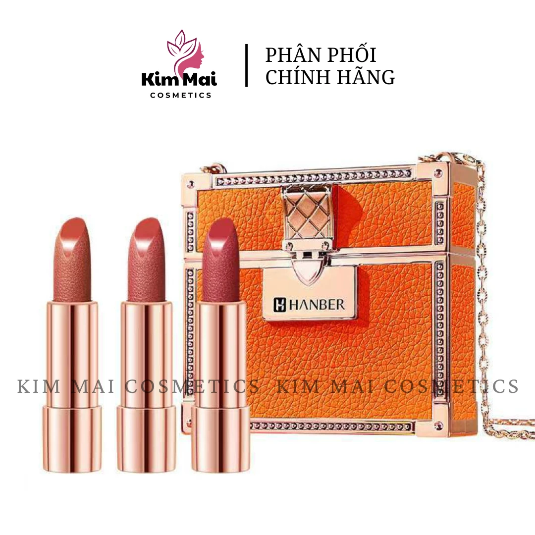 Set 3 Son Thỏi Hanber Túi Xách No.HB6336