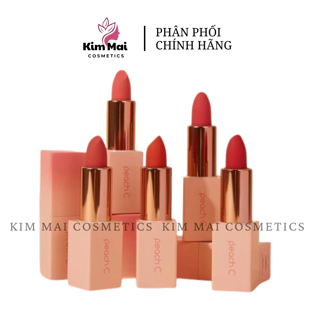 Son Thỏi Lì Siêu Mịn Peach C Easy Matte Lipstick 3.7g