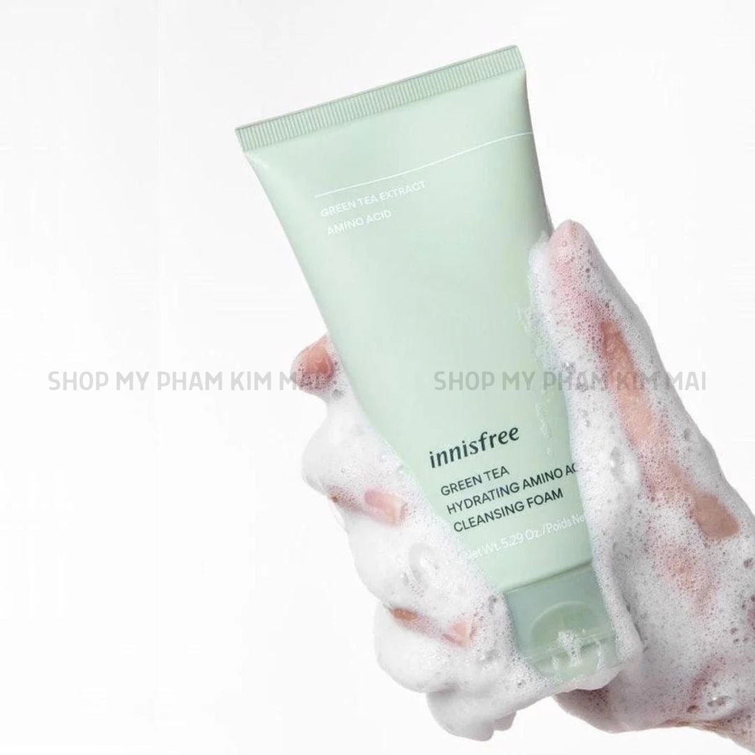 Sữa Rửa Mặt Innisfree Green Tea Cleansing Foam 150ml 11 sua rua mat innisfree green tea cleansing foam 150ml my pham kim mai 9