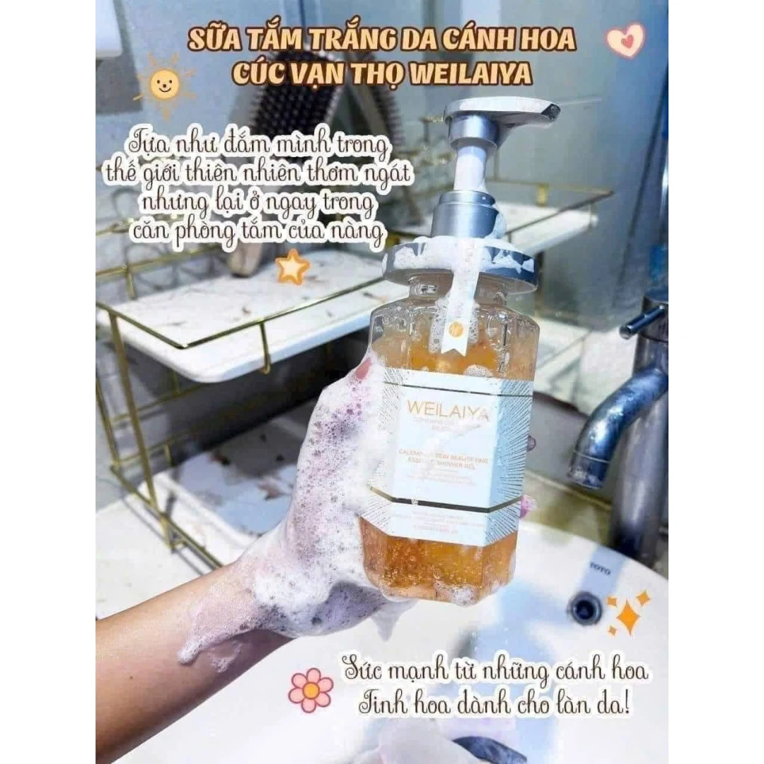 Sữa Tắm Trắng DaHoa Cúc Weilaiya 3 Sữa Tắm Trắng DaHoa Cúc Weilaiya - Ảnh 3
