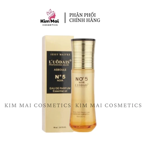 Nước Hoa Dưỡng Tóc L’UODAIS No.5 Eau De Parfum Essential Oil 80ml – Thơm Lâu, Dưỡng Mượt, Đẳng Cấp Phái Đẹp