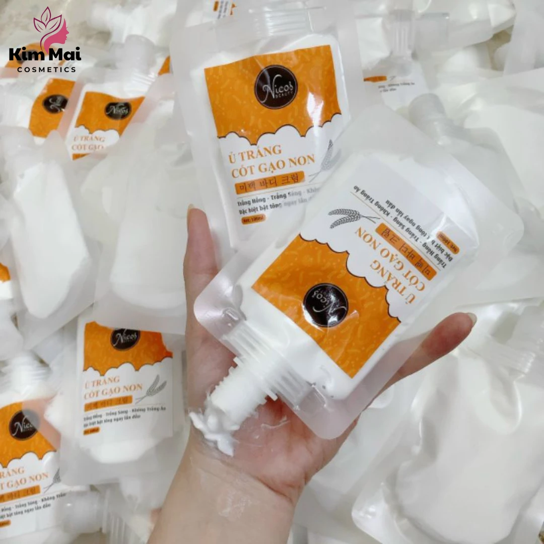 Ủ Trắng Da Toàn Thân Cốt Gạo Non Nicos 2 Ủ Trắng Da Toàn Thân Cốt Gạo Non Nicos - Ảnh 2